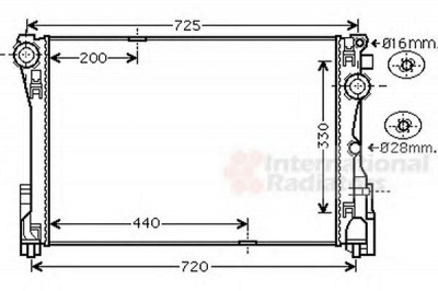 VAN WEZEL 30002575 -  Радиатор, охлаждение двигателя